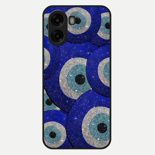  Galaxy Eye Flow Glass Case For Oppo A6s back cover – full design glossy printed glass finish