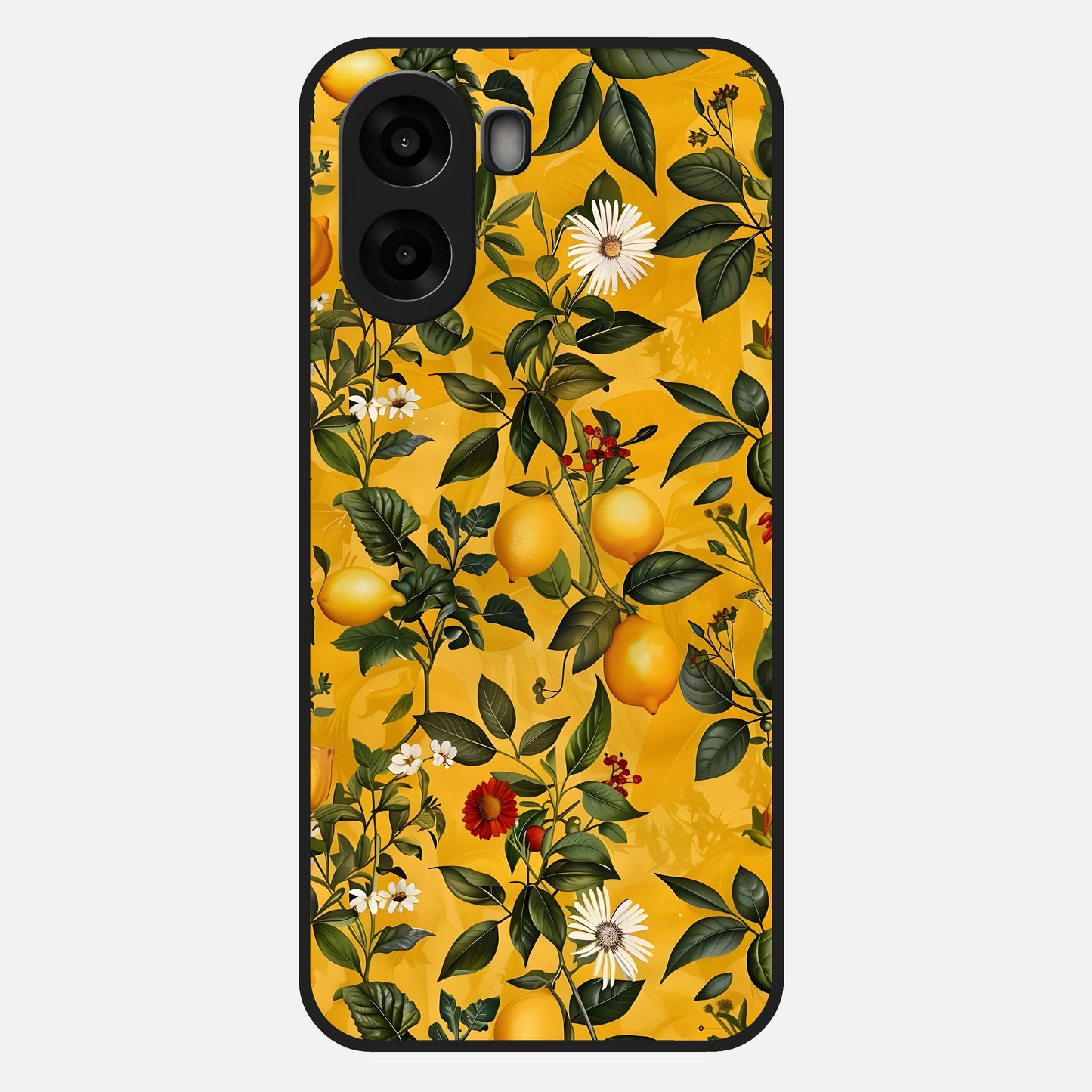  Golden Lemon Field Glass Case For Oppo A6s back cover – full design glossy printed glass finish
