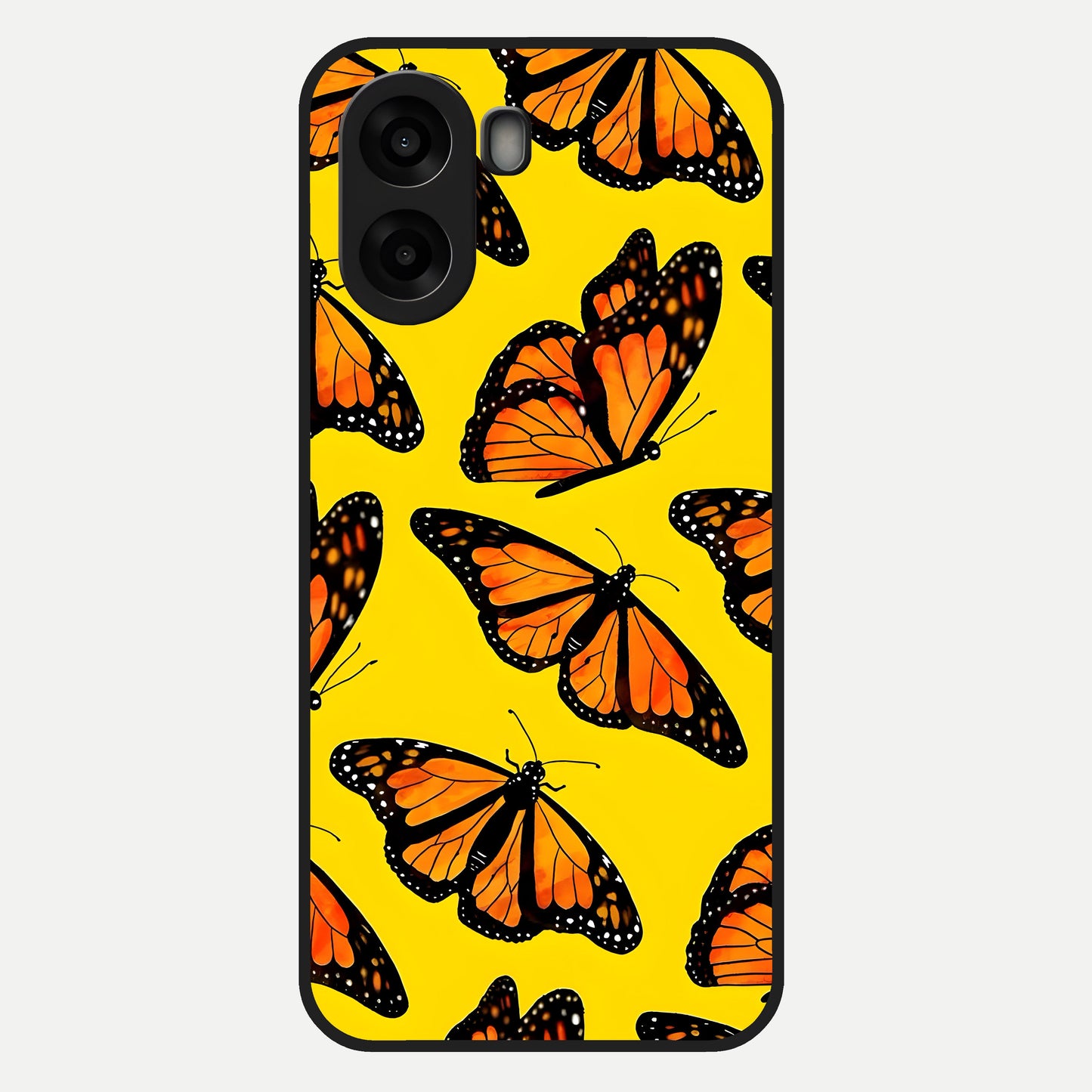  Golden Wing Flight Glass Case For Oppo A6s back cover – full design glossy printed glass finish