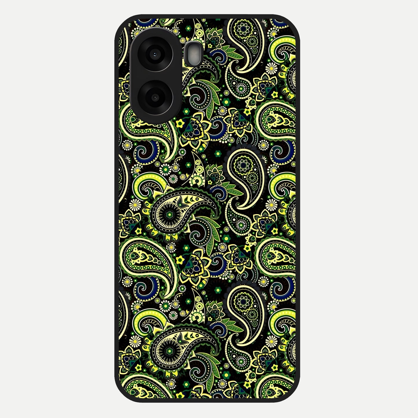  Green Lemon Glass Case For Oppo A6s back cover – full design glossy printed glass finish