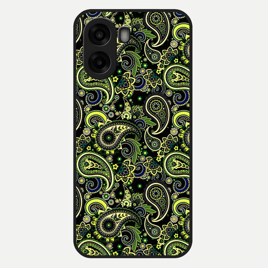  Green Lemon Glass Case For Oppo A6s back cover – full design glossy printed glass finish