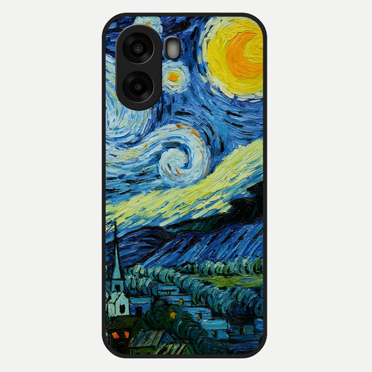  Inspired Van Gogh Art Glass Case For Oppo A6s back cover – full design glossy printed glass finish