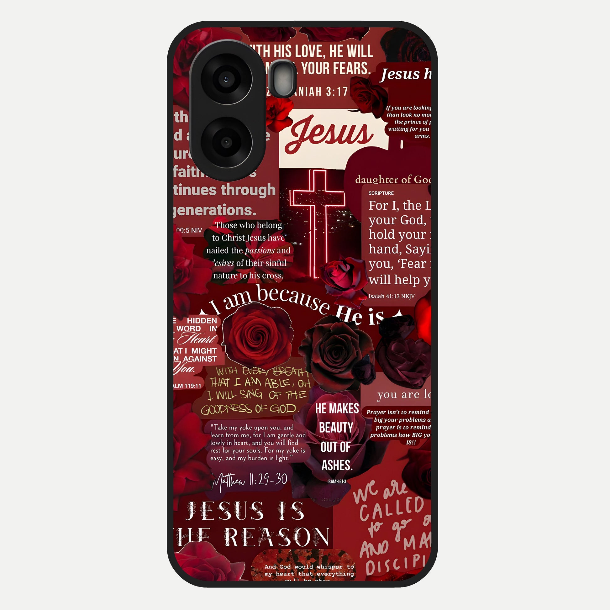  Jesus Love Heals Glass Case For Oppo A6s back cover – full design glossy printed glass finish