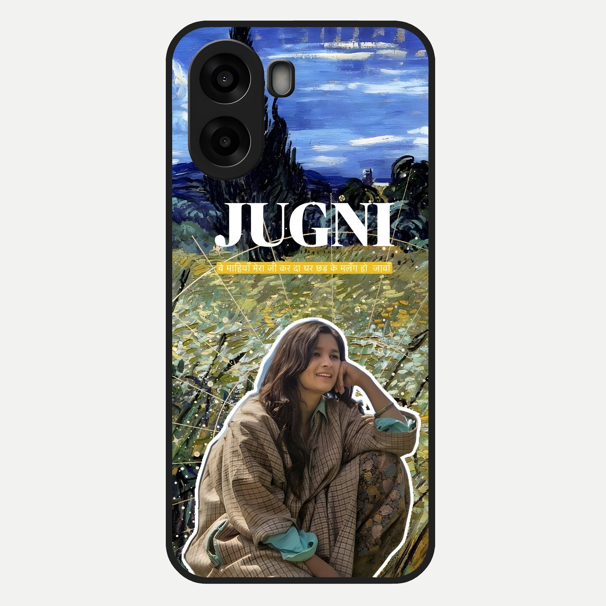 Jugni Soul Vibes Glass Case For Oppo A6s back cover – full design glossy printed glass finish
