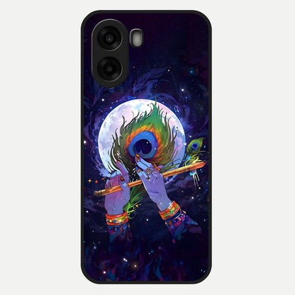  Krishna Hands Art Glass Case For Oppo A6s back cover – full design glossy printed glass finish