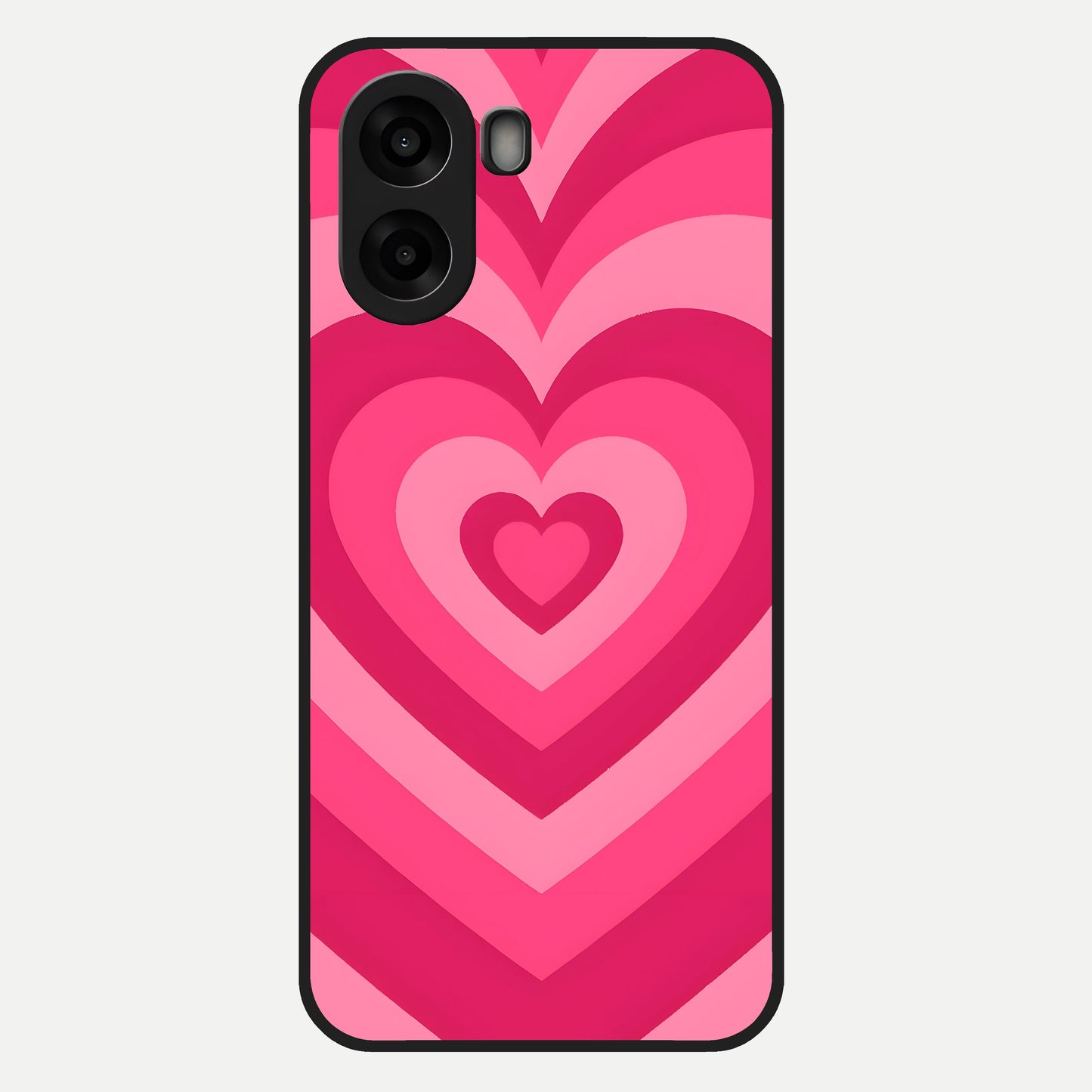  Layered Love Hearts Glass Case For Oppo A6s back cover – full design glossy printed glass finish
