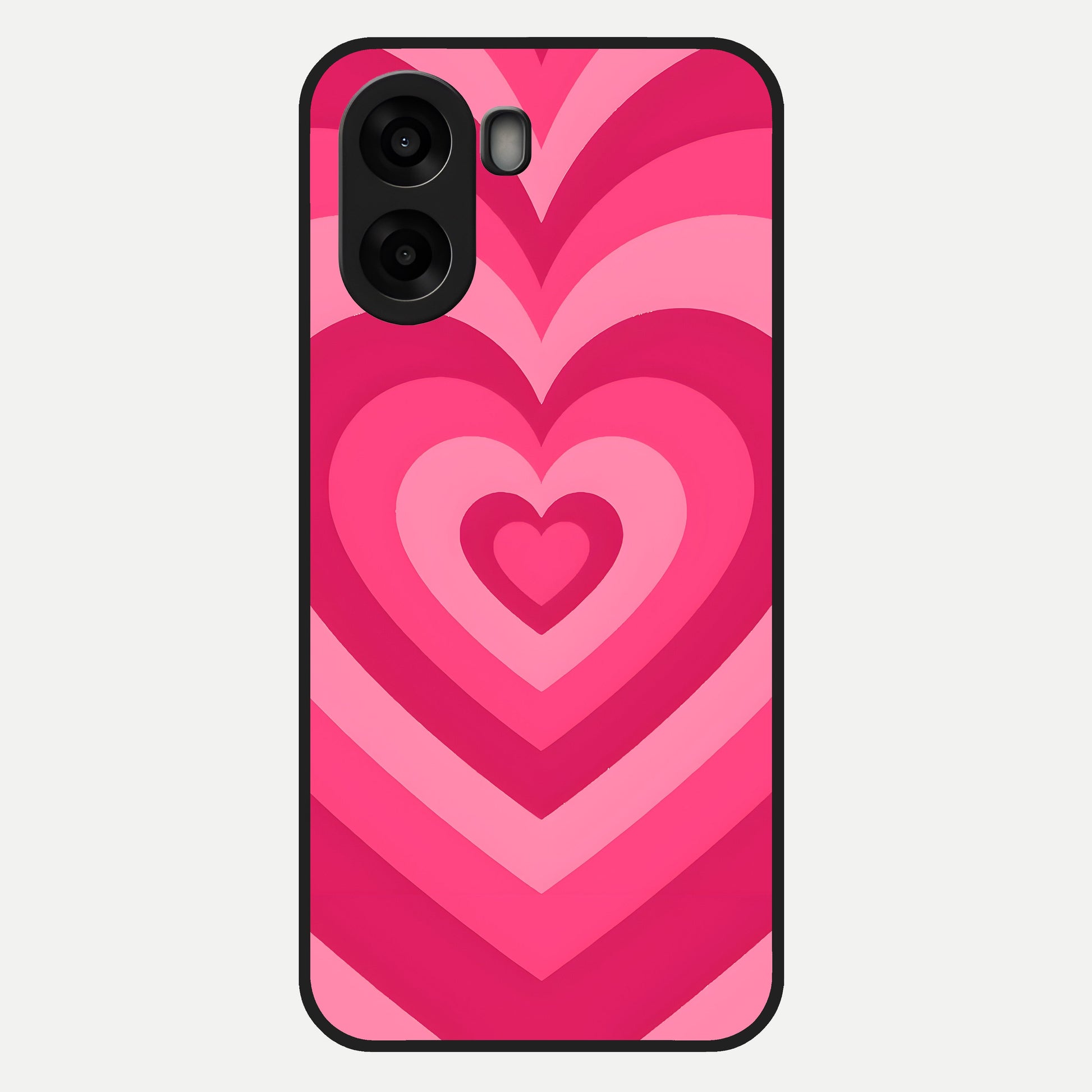 Layered Love Hearts Glass Case For Oppo A6s back cover – full design glossy printed glass finish