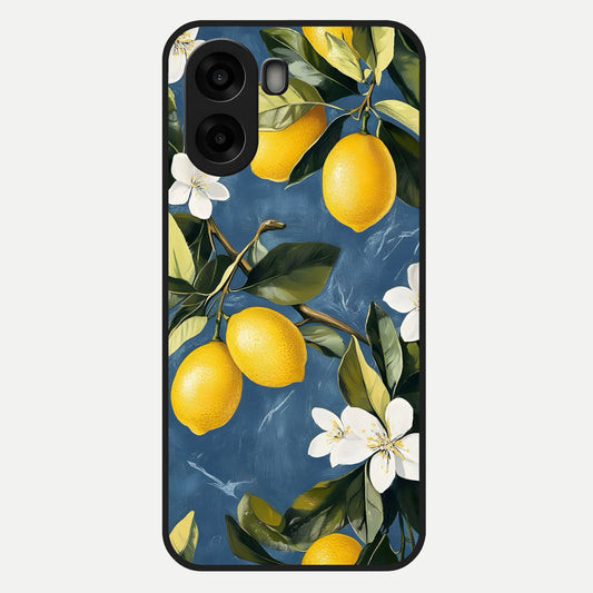  Lemon Dream Garden Glass Case For Oppo A6s back cover – full design glossy printed glass finish