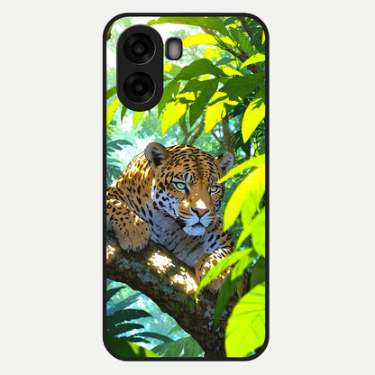  Leopard in Jungle Glass Case For Oppo A6s back cover – full design glossy printed glass finish