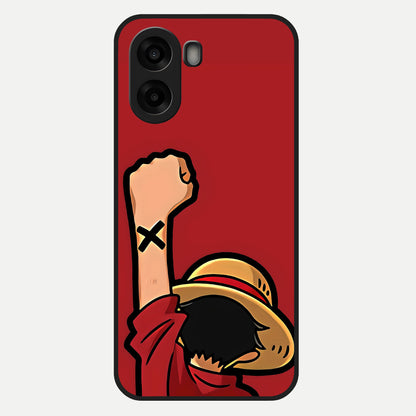  Luffy X Spirit Glass Case For Oppo A6s back cover – full design glossy printed glass finish