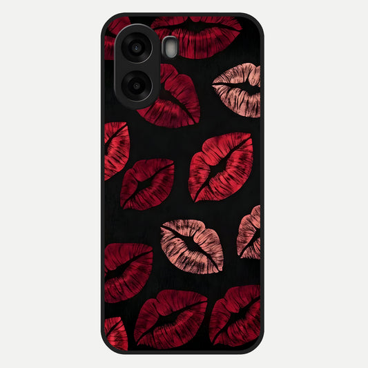  Midnight Kiss Love Glass Case For Oppo A6s back cover – full design glossy printed glass finish