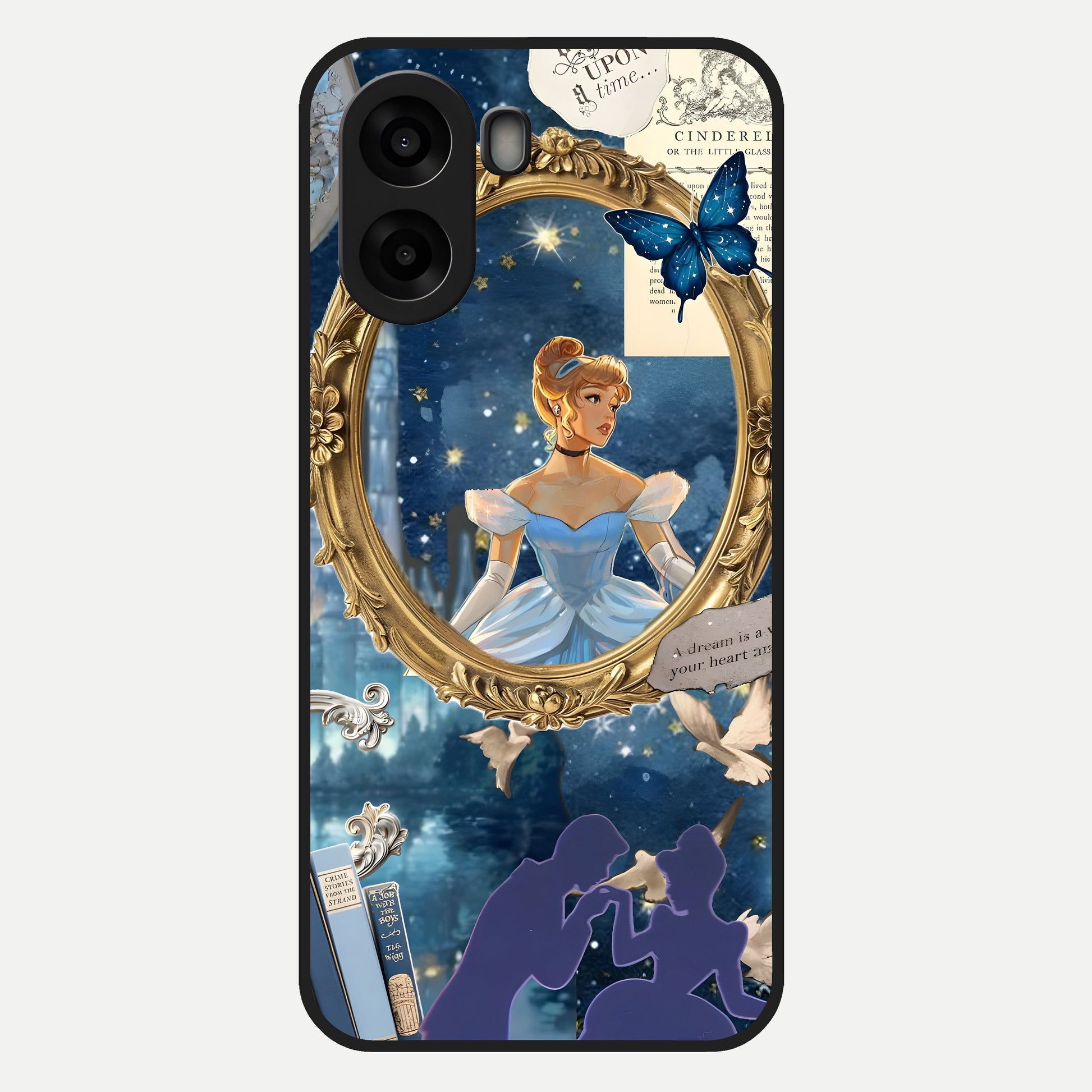  Midnight Queen Glass Case For Oppo A6s back cover – full design glossy printed glass finish