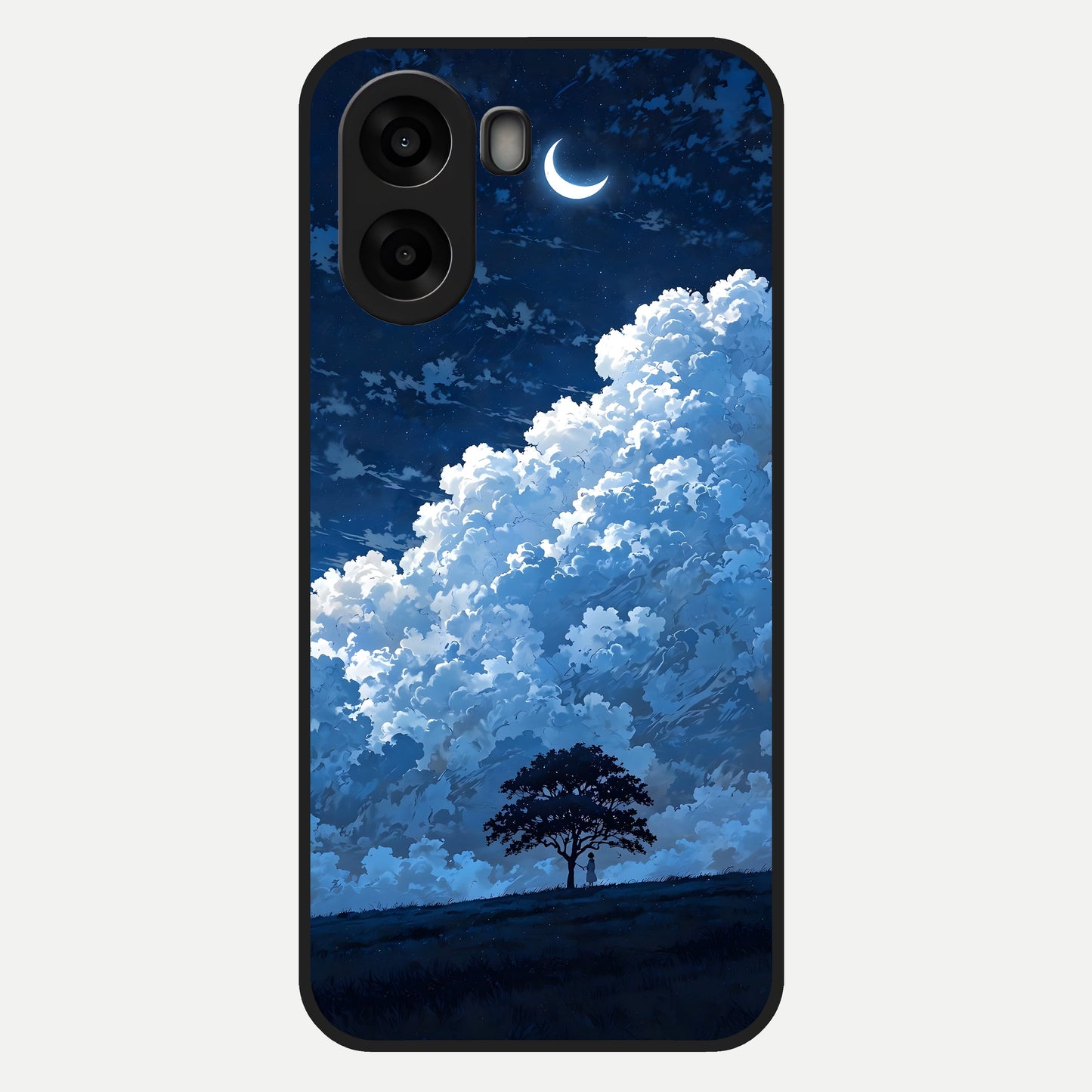  Midnight Sky Serenity Glass Case For Oppo A6s back cover – full design glossy printed glass finish