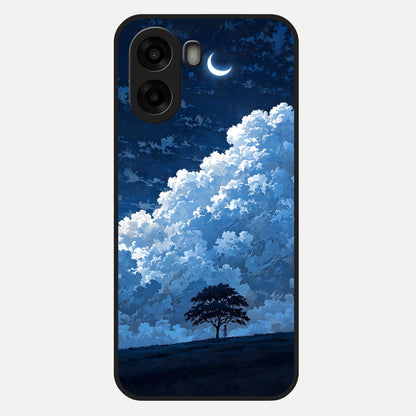  Midnight Sky Serenity Glass Case For Oppo A6s back cover – full design glossy printed glass finish