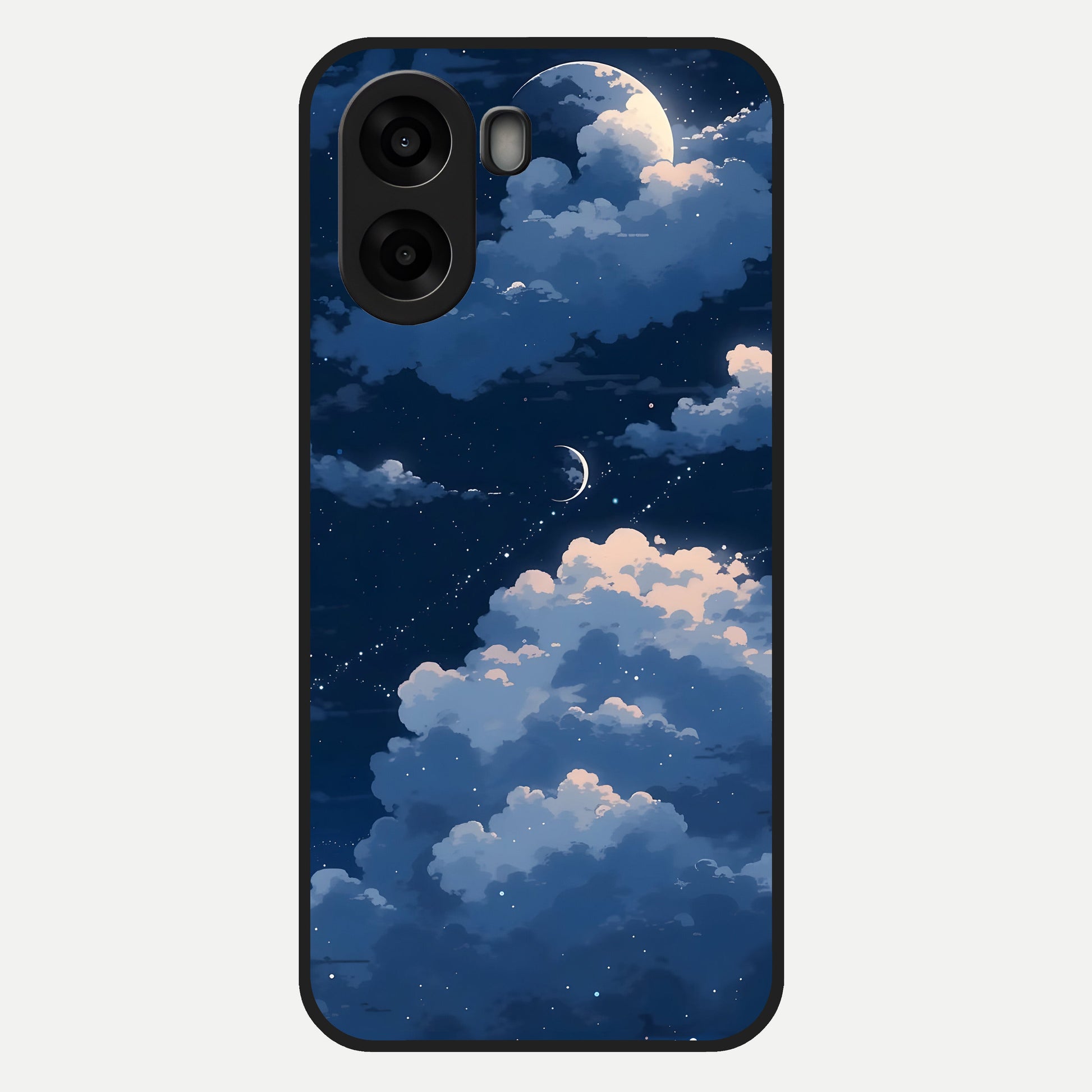  Moon Dream Haze Glass Case For Oppo A6s back cover – full design glossy printed glass finish