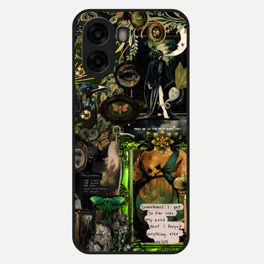  Mystic Woods Secret Glass Case For Oppo A6s back cover – full design glossy printed glass finish