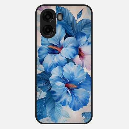  Ocean Hibiscus Grace Glass Case For Oppo A6s back cover – full design glossy printed glass finish