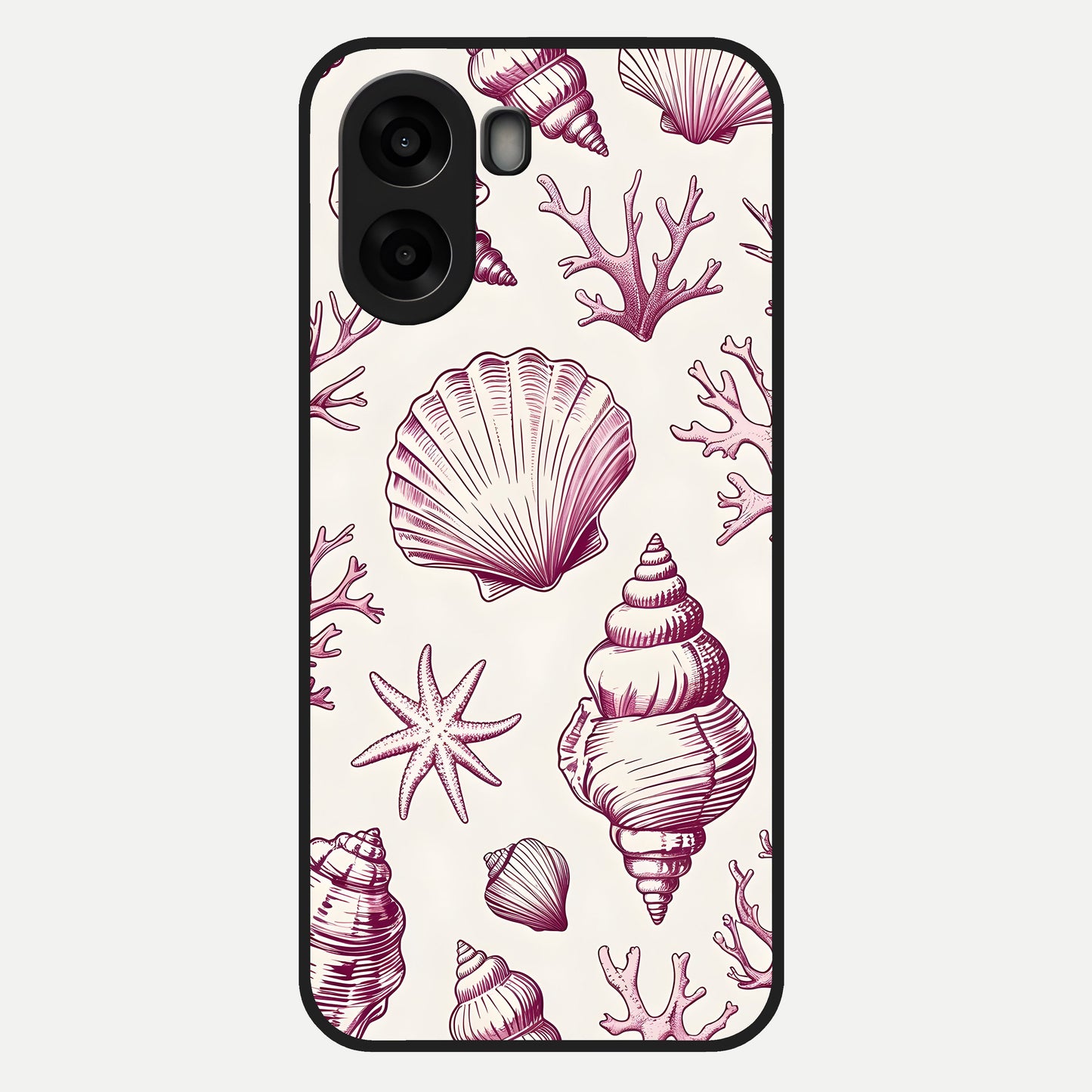  Pink Power Sparks Glass Case For Oppo A6s back cover – full design glossy printed glass finish