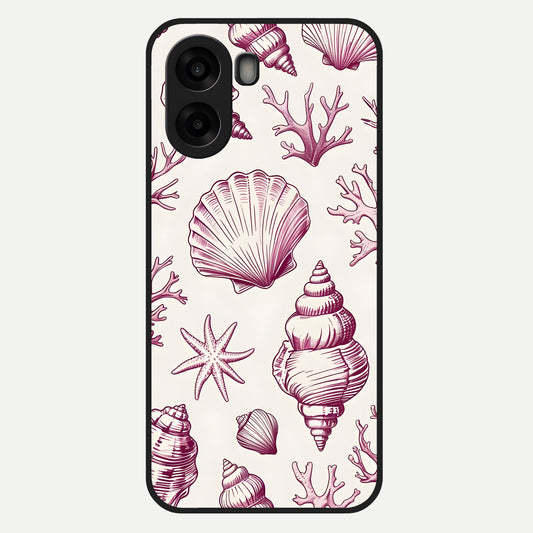  Pink Power Sparks Glass Case For Oppo A6s back cover – full design glossy printed glass finish