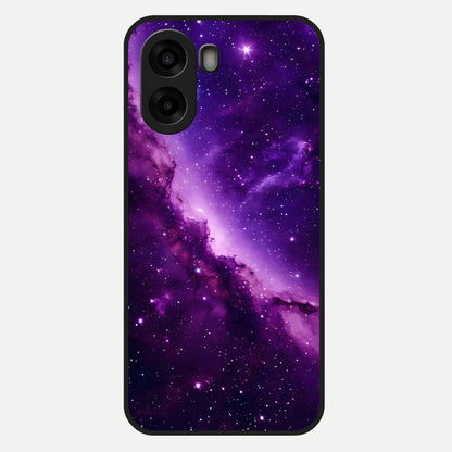  Purple Shade Sky Glass Case For Oppo A6s back cover – full design glossy printed glass finish