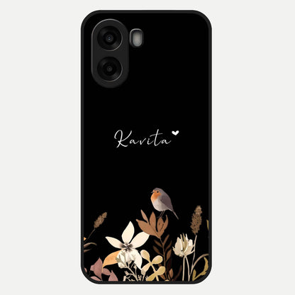  Quiet Garden Tune Custom Name Glass Case For Oppo A6s back cover – full design glossy printed glass finish