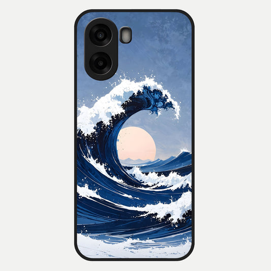  Rising Tide Power Glass Case For Oppo A6s back cover – full design glossy printed glass finish