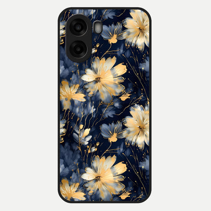  Royal Petal Dream Glass Case For Oppo A6s back cover – full design glossy printed glass finish