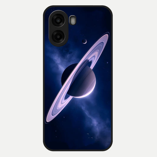  Saturn Ring Mystique Glass Case For Oppo A6s back cover – full design glossy printed glass finish