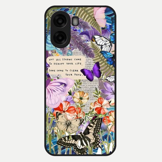  Storm Path Bloom Glass Case For Oppo A6s back cover – full design glossy printed glass finish