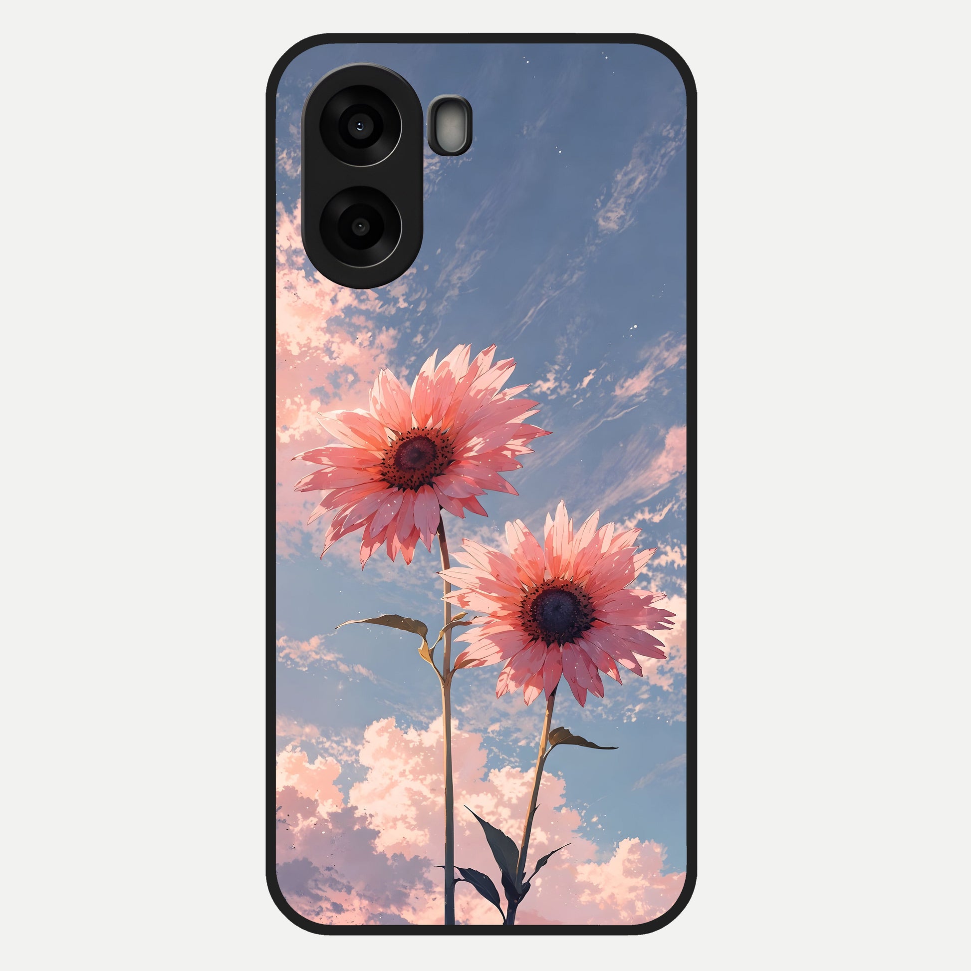  Sun Moon Balance Glass Case For Oppo A6s back cover – full design glossy printed glass finish