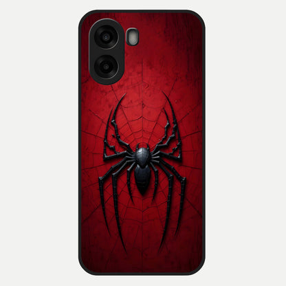  Superhero Web Emblem Glass Case For Oppo A6s back cover – full design glossy printed glass finish