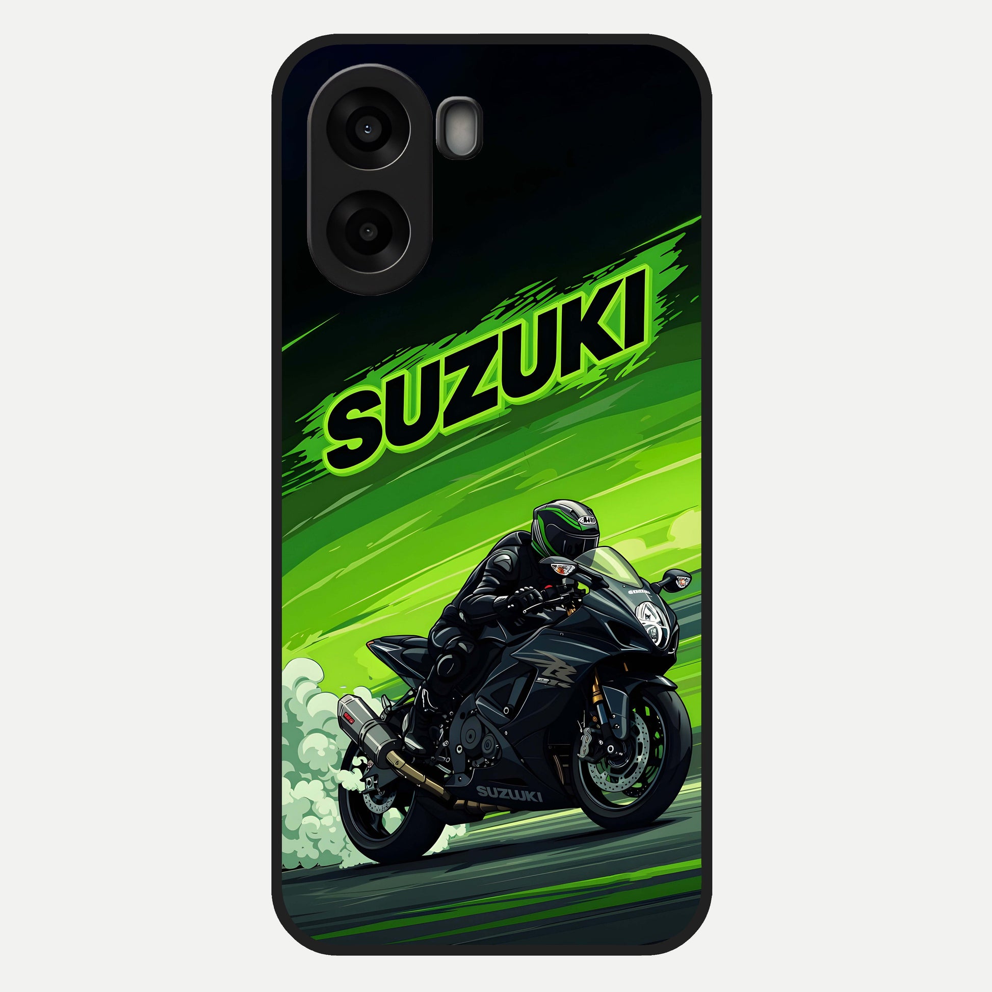  Suzuki Speed Beast Glass Case For Oppo A6s back cover – full design glossy printed glass finish
