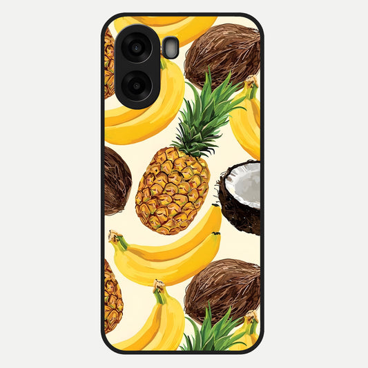  Tropical Fruit Mood Glass Case For Oppo A6s back cover – full design glossy printed glass finish