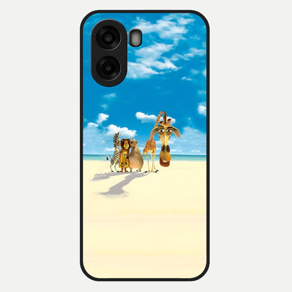 Tropical Fun Squad Glass Case For Oppo A6s back cover – full design glossy printed glass finish