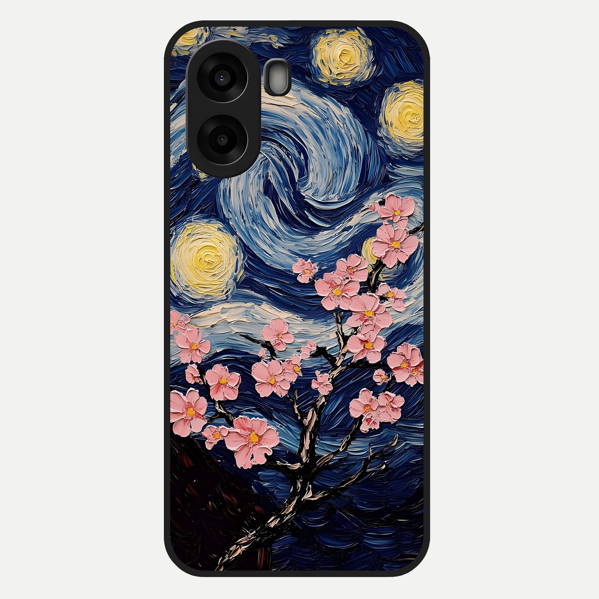  Van Gogh Scenery Glass Case For Oppo A6s back cover – full design glossy printed glass finish