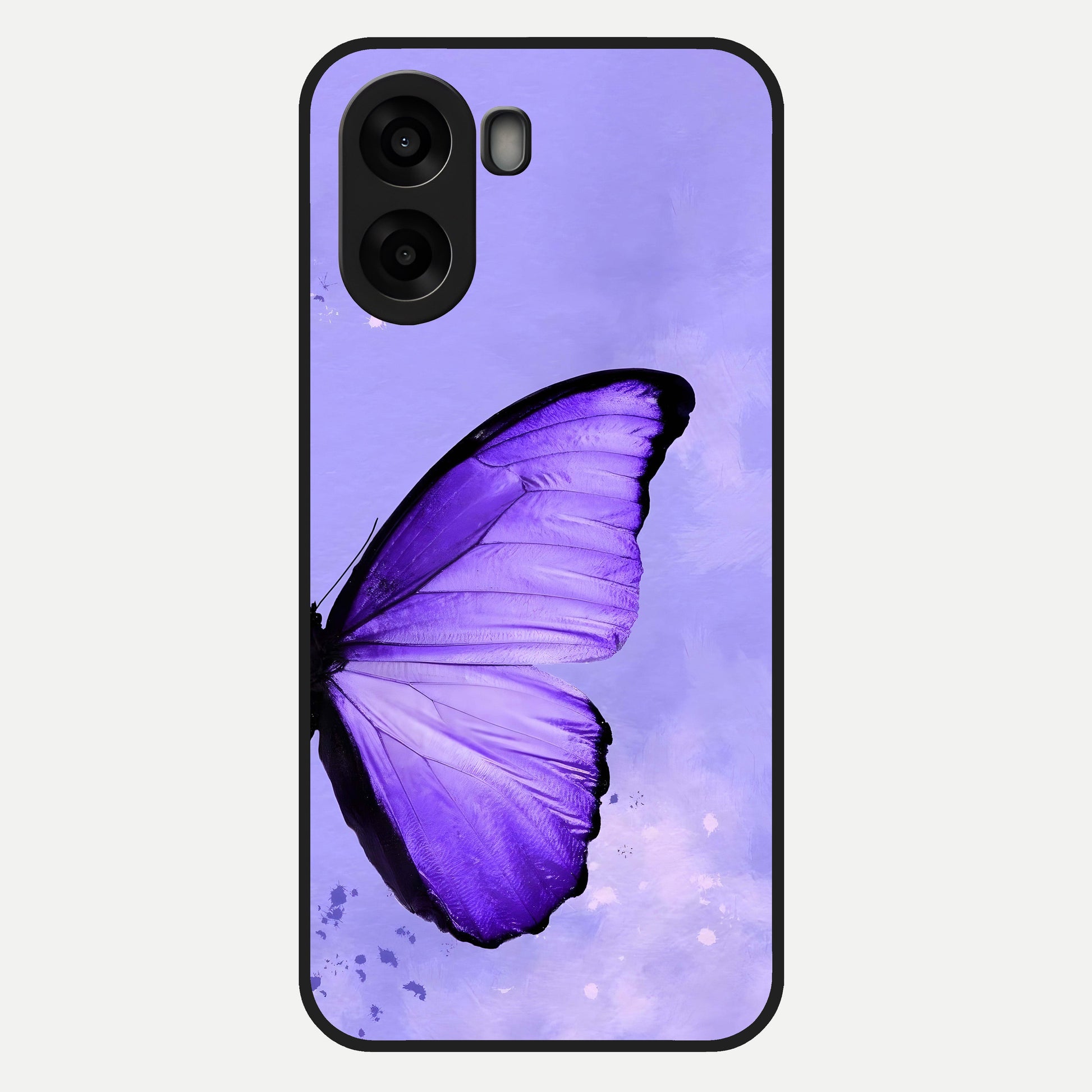 Violet Dream Wing Glass Case For Oppo A6s back cover – full design glossy printed glass finish