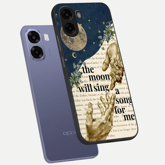 Aesthetic Divine phone case For Oppo A6s showing premium glass back cover with detailed artwork
