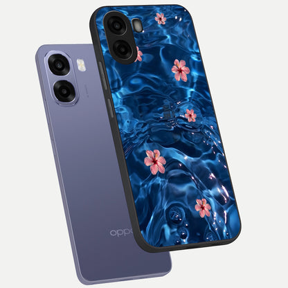  Bloom Thread Art phone case For Oppo A6s showing premium glass back cover with detailed artwork