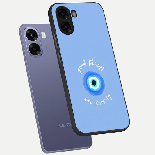  Bright Future Ahead phone case For Oppo A6s showing premium glass back cover with detailed artwork