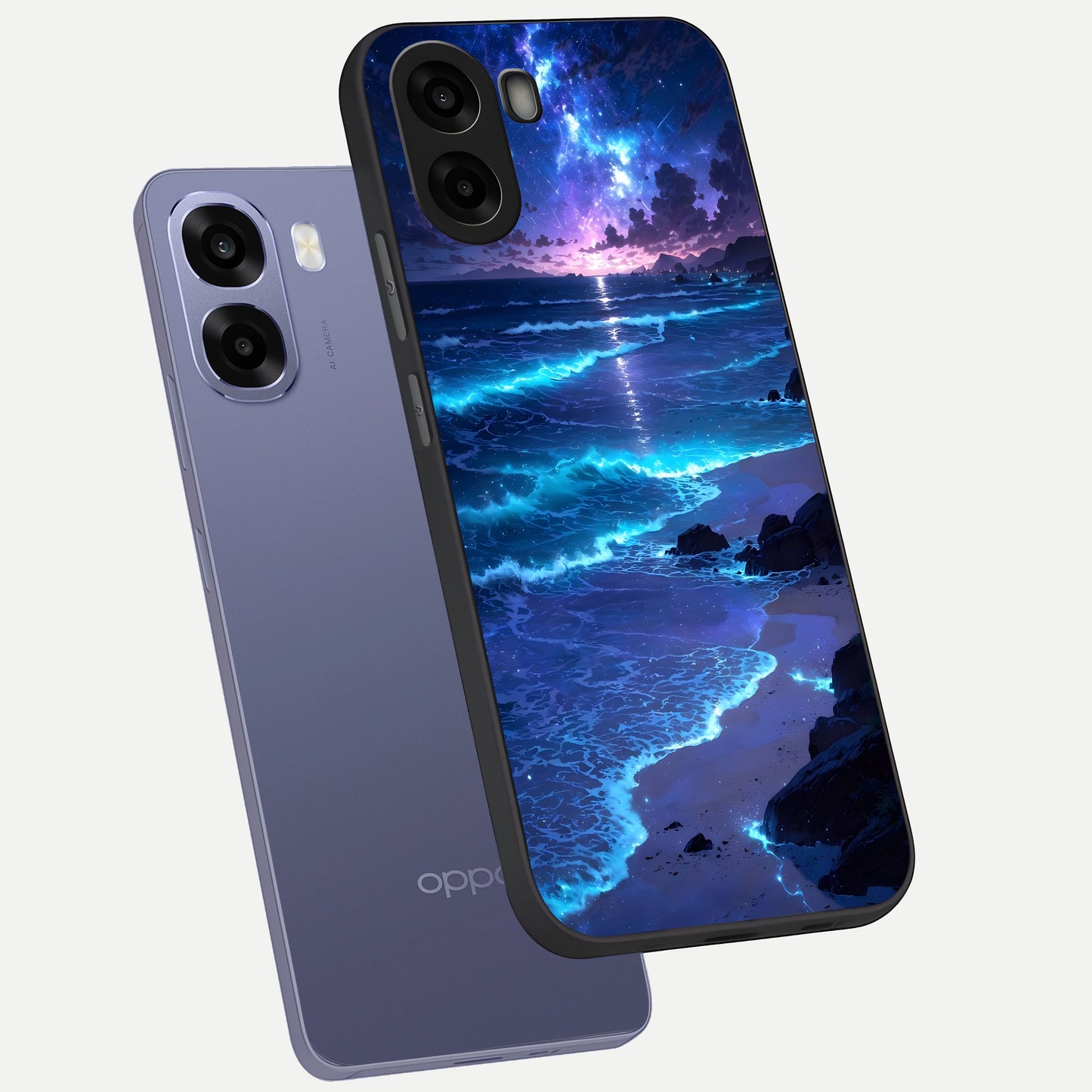  Classic Damn Look phone case For Oppo A6s showing premium glass back cover with detailed artwork
