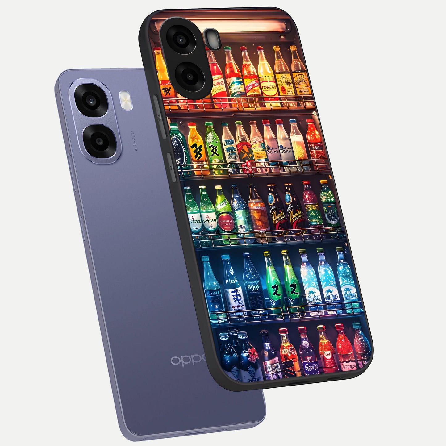  Colorfull Tree phone case For Oppo A6s showing premium glass back cover with detailed artwork