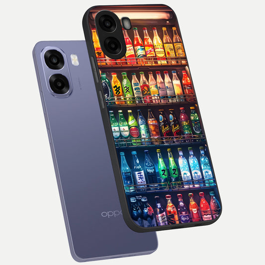  Colorfull Tree phone case For Oppo A6s showing premium glass back cover with detailed artwork