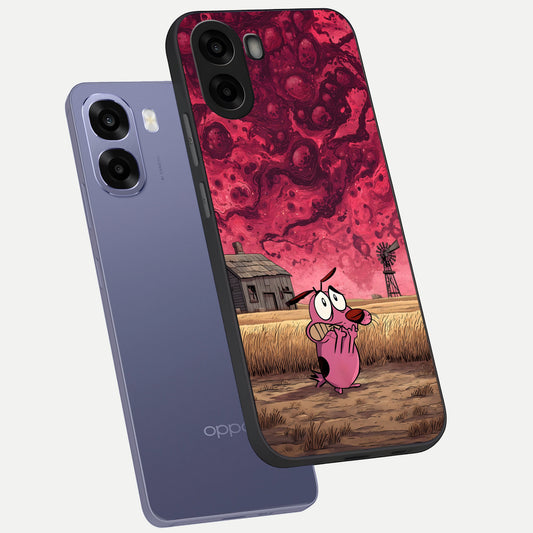  Courage Under Sky phone case For Oppo A6s showing premium glass back cover with detailed artwork