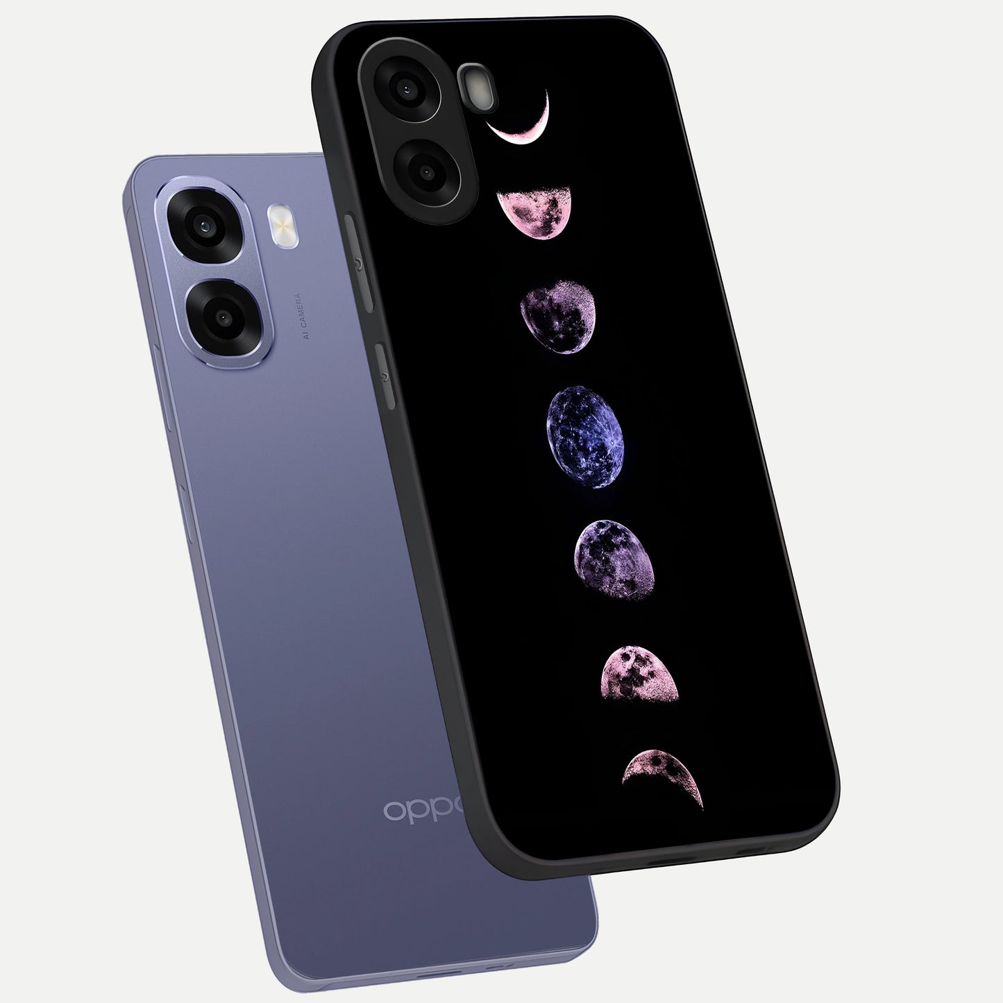  Crimson All Planets phone case For Oppo A6s showing premium glass back cover with detailed artwork