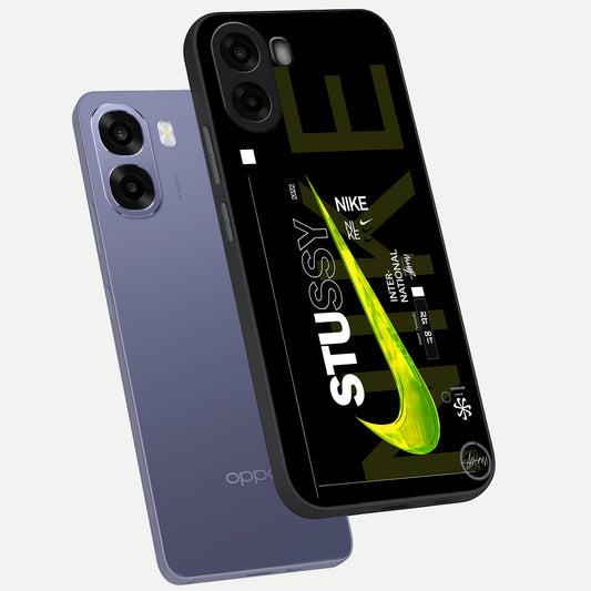  Neon Street Edition phone case For Oppo A6s showing premium glass back cover with detailed artwork