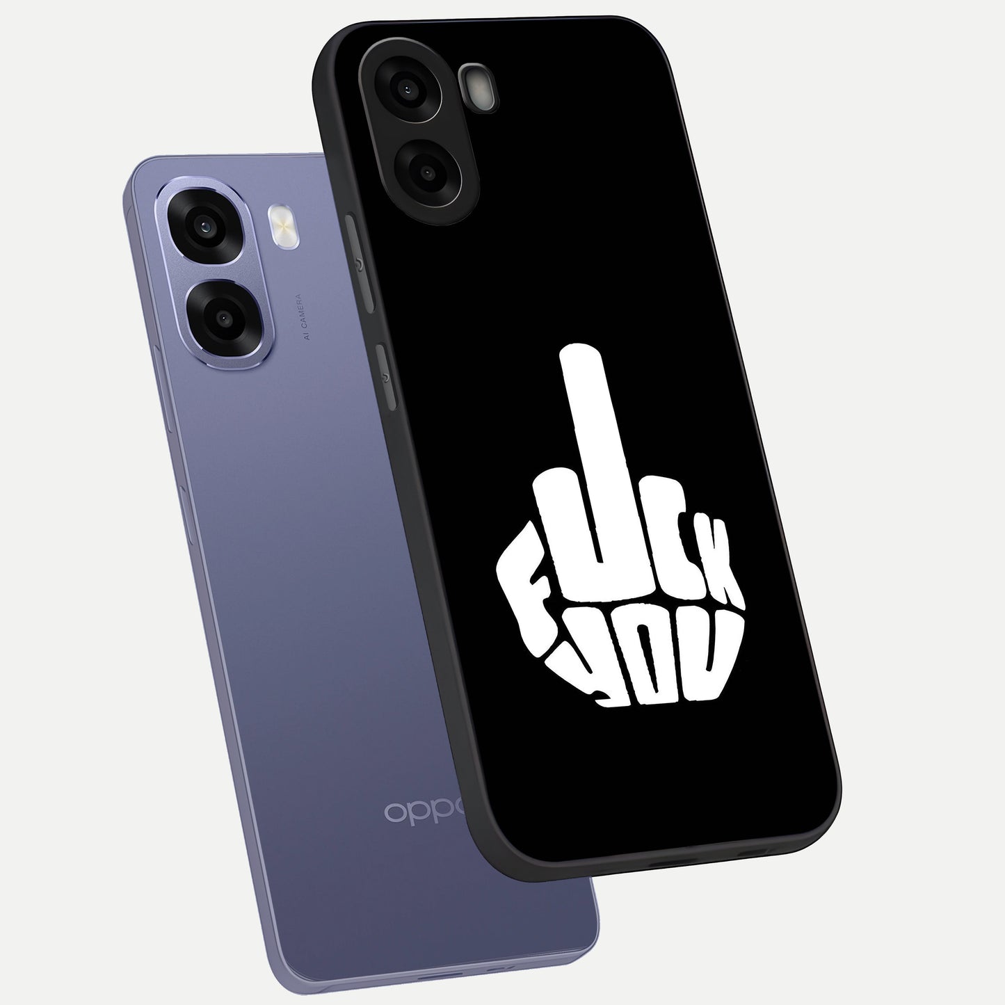  Rebel Mode On phone case For Oppo A6s showing premium glass back cover with detailed artwork