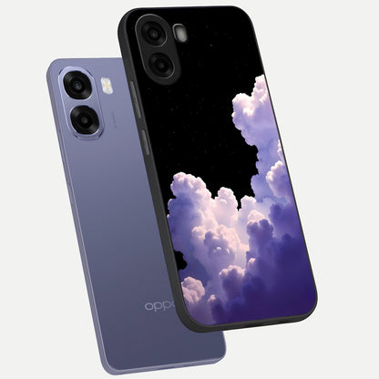  Starlit Night Whispers phone case For Oppo A6s showing premium glass back cover with detailed artwork