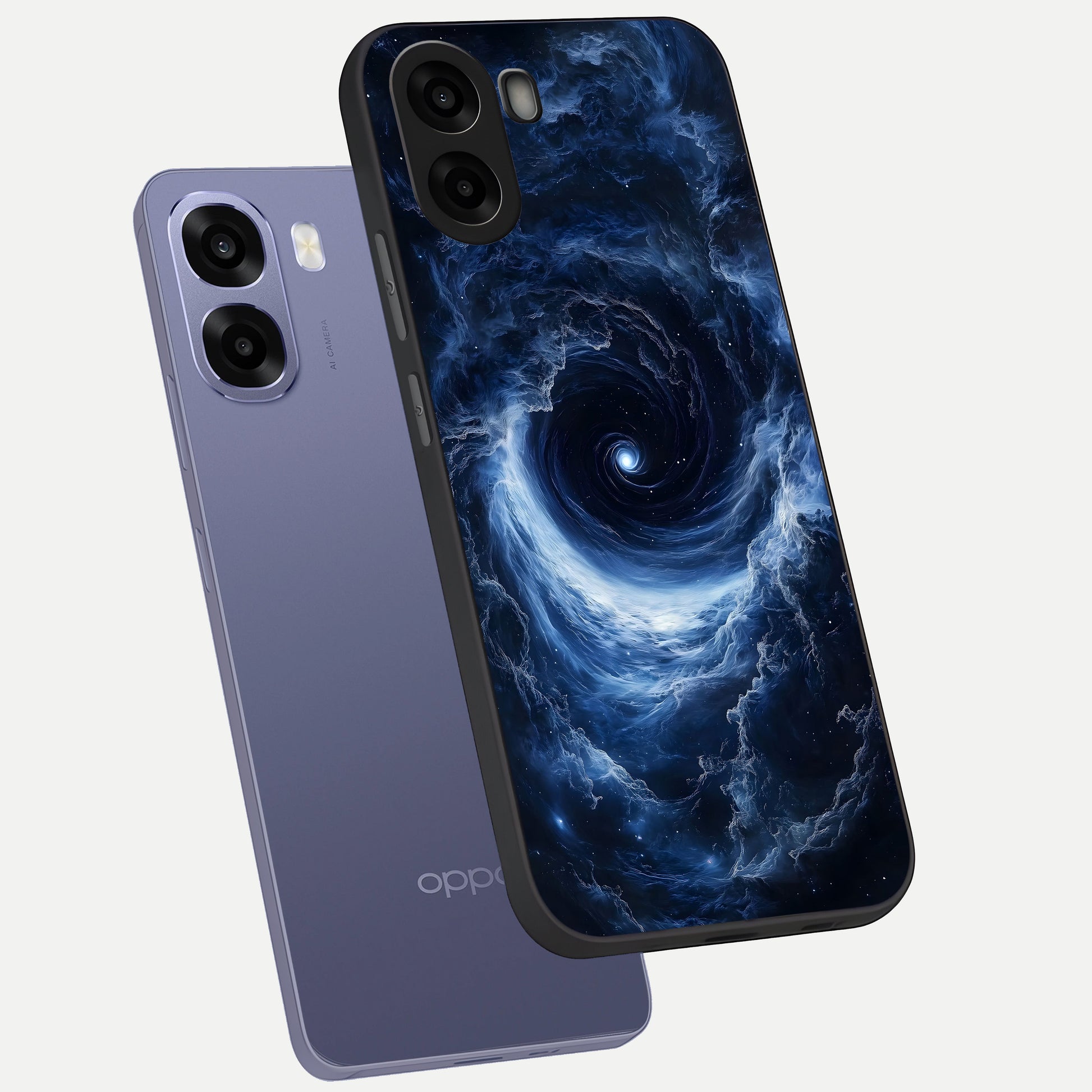  Stunning Galaxy phone case For Oppo A6s showing premium glass back cover with detailed artwork