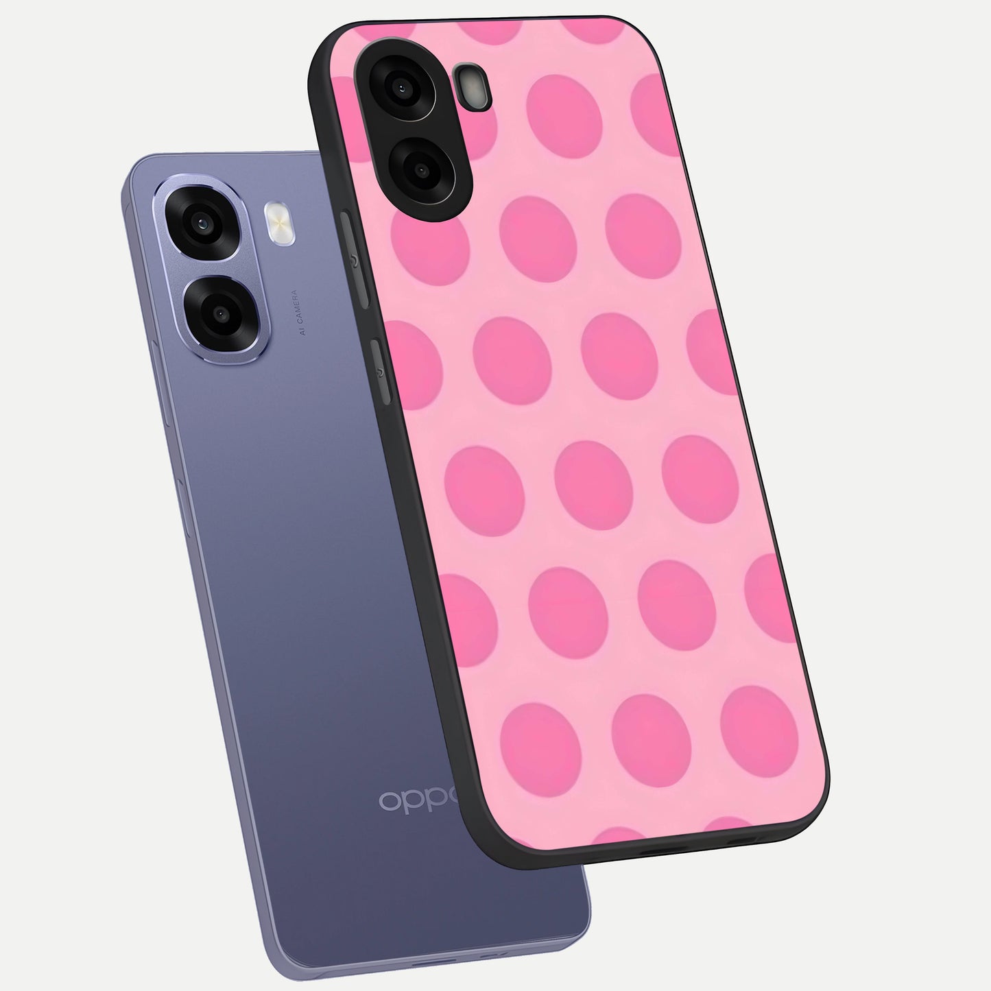  Sweet Dot Dreams phone case For Oppo A6s showing premium glass back cover with detailed artwork