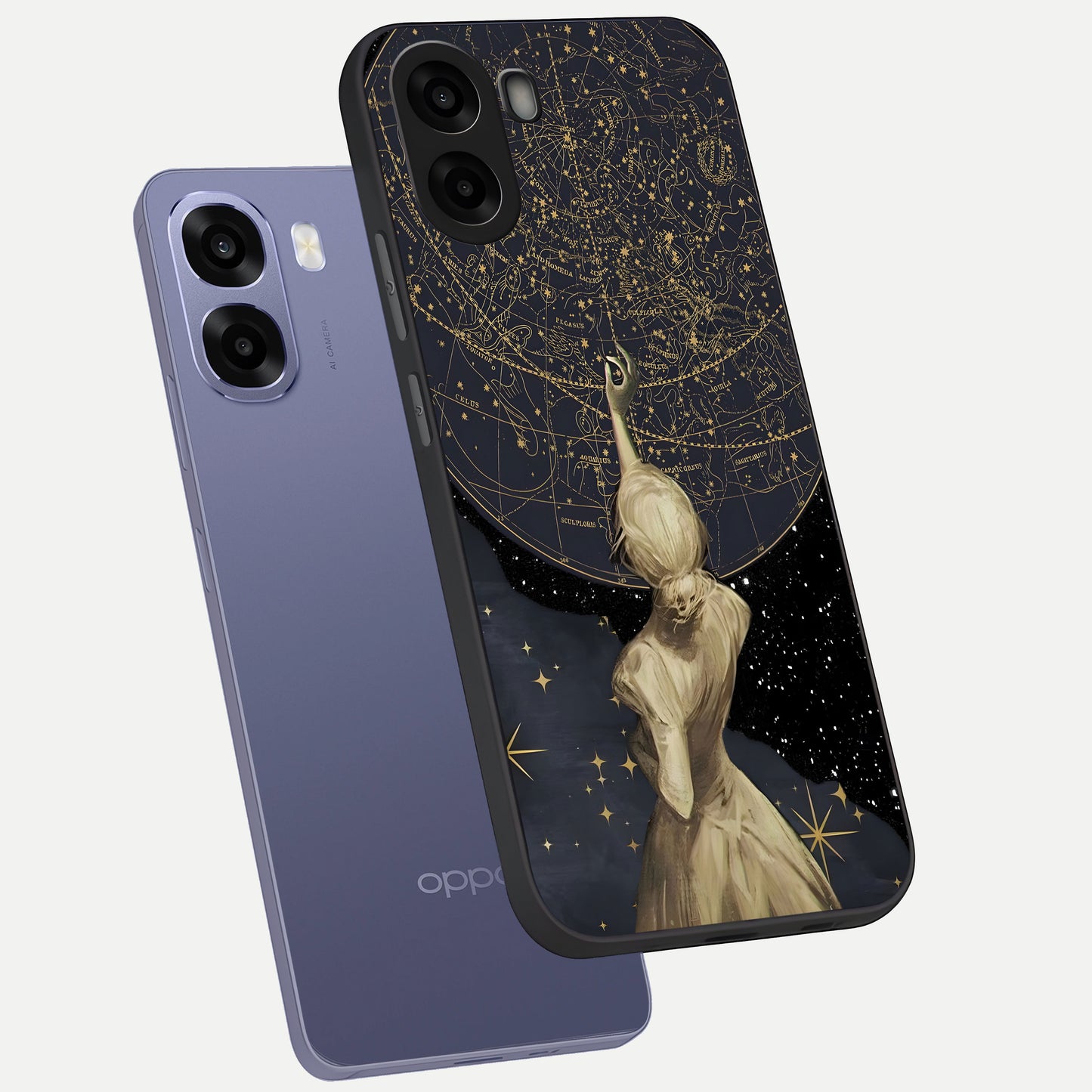  Taylor Swift Girl phone case For Oppo A6s showing premium glass back cover with detailed artwork